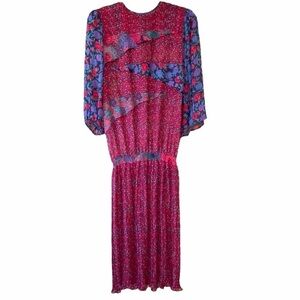 Diane Fres Vintage Dress 1980’s Graphics Sz Medium